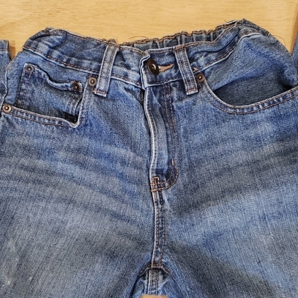 𝅺rustic Blue Distressed Jeans - Picture 3 of 7